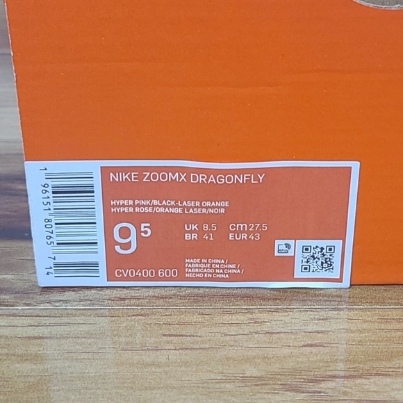 Nike ZoomX Dragonfly Pink/Orange Track & Field Spikes CV0400-600 Multiple Sizes - Picture 12 of 13